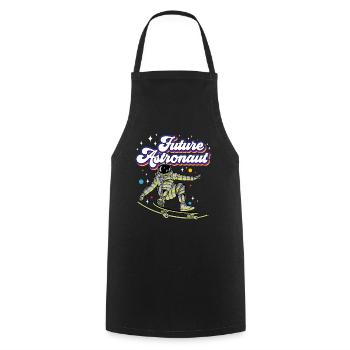 Futur astronaute Astronomy Rocket Astronomy Space - Tablier de cuisine - noir - Devant - AI Model Male 185 dark (185cm)