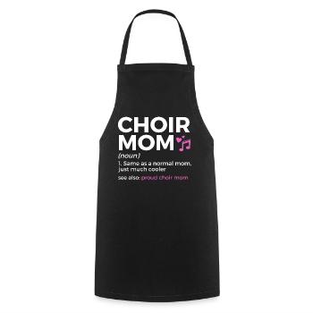 Choir Musiker - Kochschürze - Schwarz - Vorne - AI Model Male 185 dark (185cm)