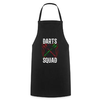 Darts Team Darts Club Darts Team - Cooking Apron - black - Front - AI Model Male 185 dark (185cm)