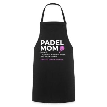 Padel Tennis - Kochschürze - Schwarz - Vorne - AI Model Male 185 dark (185cm)