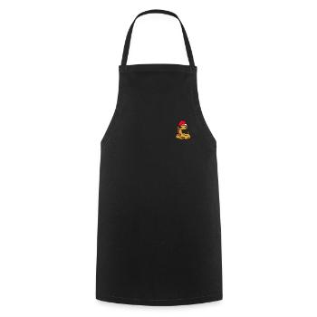Snake Pixelated Christmas - Funny Snake - Cooking Apron - black - Front - AI Model Male 185 dark (185cm)
