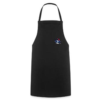 Orca Pixélisé Noël - Drôle - Tablier de cuisine - noir - Devant - AI Model Male 185 dark (185cm)
