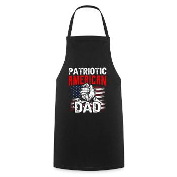 Patriotic American Father USA US Patriot - Cooking Apron - black - Front - AI Model Male 185 dark (185cm)