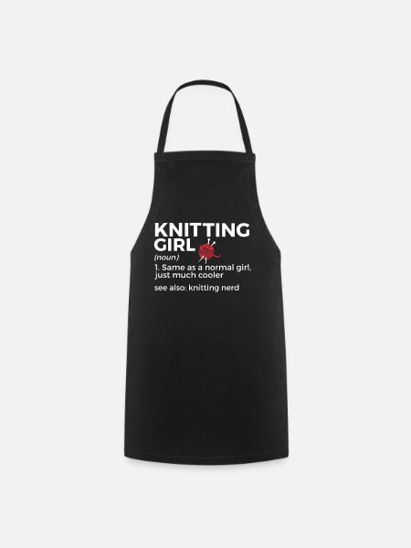 Knit - Cooking Apron - black