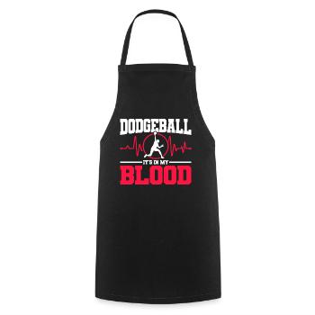 Dodgeball Player Gift Ball Games Dodgeball - Cooking Apron - black - Front - AI Model Male 185 dark (185cm)