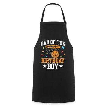 Dad Of The Birthday Boy - Cooking Apron - black - Front - AI Model Male 185 dark (185cm)