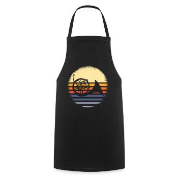 French horn musicians - Cooking Apron - black - Front - AI Model Male 185 dark (185cm)