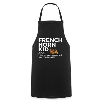 French horn musicians - Cooking Apron - black - Front - AI Model Male 185 dark (185cm)