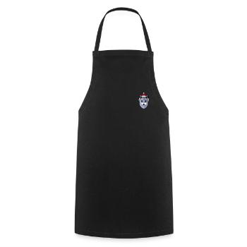 Wolf Pixelated Christmas - Merry Wolf - Cooking Apron - black - Front - AI Model Male 185 dark (185cm)