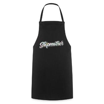 Stepmother Foster Mother Foster Mother Stepmother - Cooking Apron - black - Front - AI Model Male 185 dark (185cm)
