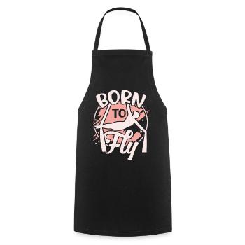 Aerialist - Aerial Yoga and Aerial Silk Acrobatics - Cooking Apron - black - Front - AI Model Male 185 dark (185cm)