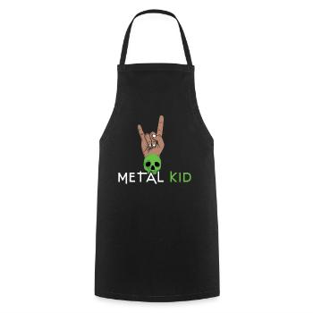 Rock Sign Rock Hand Metal Kid Music Lover Skeleton - Kochschürze - Schwarz - Vorne - AI Model Male 185 dark (185cm)