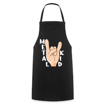 Rocker Rock Sign Rock Hand Metal Kid Music Lover - Kochschürze - Schwarz - Vorne - AI Model Male 185 dark (185cm)