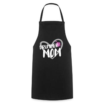 musicien de batterie - Tablier de cuisine - noir - Devant - AI Model Male 185 dark (185cm)
