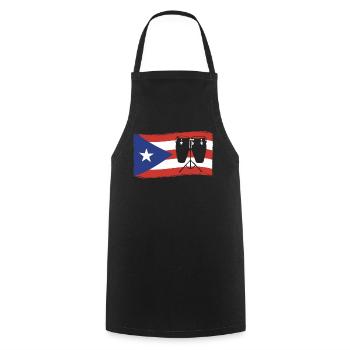 Konga musician - Cooking Apron - black - Front - AI Model Male 185 dark (185cm)