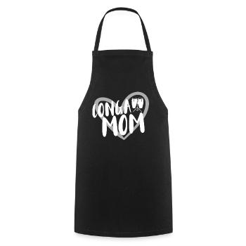 Konga musician - Cooking Apron - black - Front - AI Model Male 185 dark (185cm)