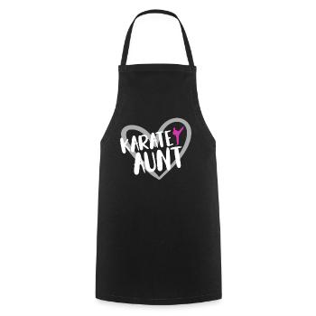 Karaté - Tablier de cuisine - noir - Devant - AI Model Male 185 dark (185cm)
