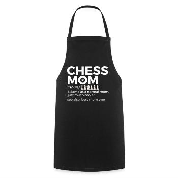 Chess Player - Cooking Apron - black - Front - AI Model Male 185 dark (185cm)