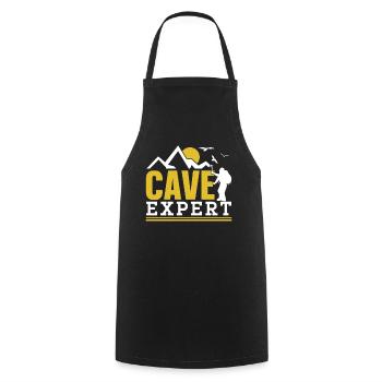 Höhlenforscher Höhlenwandern Caving Höhle Cave - Cooking Apron - black - Front - AI Model Male 185 dark (185cm)