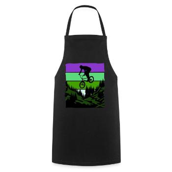 Unbenanntes Projekt 55 - Cooking Apron - black - Front - AI Model Male 185 dark (185cm)