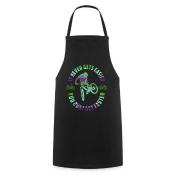 Unnamed Project 71 - Cooking Apron - black - Front - AI Model Male 185 dark (185cm)