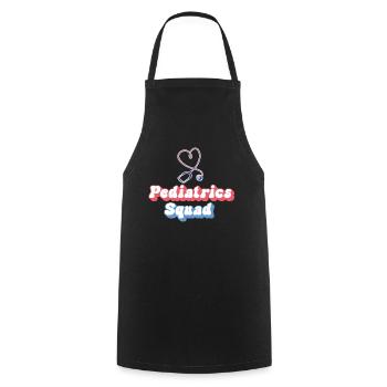 Enfants Infirmière Pédiatrie infantile - Tablier de cuisine - noir - Devant - AI Model Male 185 dark (185cm)