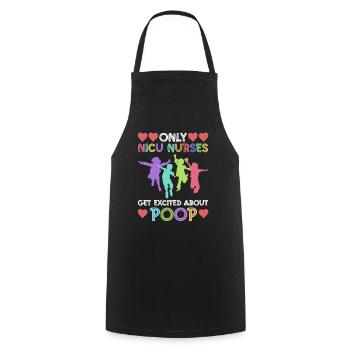 Children Nurse Infant Pediatrics - Cooking Apron - black - Front - AI Model Male 185 dark (185cm)