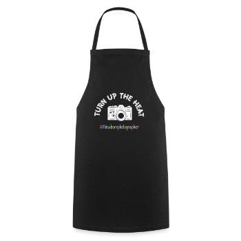 Newborn Photographer Baby Photography Saying - Cooking Apron - black - Front - AI Model Male 185 dark (185cm)