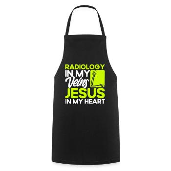 Radiology Radiologist Radiology Technician - Cooking Apron - black - Front - AI Model Male 185 dark (185cm)