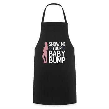 Grossesse Photographie Photographe Enceinte - Tablier de cuisine - noir - Devant - AI Model Male 185 dark (185cm)