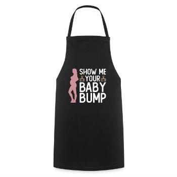 Grossesse Photographie Photographe Enceinte - Tablier de cuisine - noir - Devant - AI Model Male 185 dark (185cm)