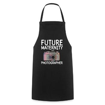 Grossesse Photographie Photographe Enceinte - Tablier de cuisine - noir - Devant - AI Model Male 185 dark (185cm)