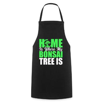 Bonsai Tree Gift Japan Bonsai Garden - Cooking Apron - black - Front - AI Model Male 185 dark (185cm)