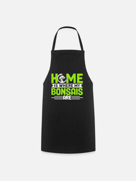Bonsai Tree Gift Japan Bonsai Garden - Cooking Apron - black