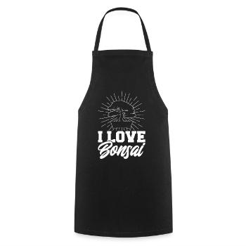 Bonsai Tree Gift Japan Bonsai Garden - Cooking Apron - black - Front - AI Model Male 185 dark (185cm)