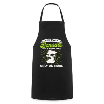 Bonsai Tree Gift Japan Bonsai Garden - Cooking Apron - black - Front - AI Model Male 185 dark (185cm)