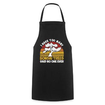 Bonsai Tree Gift Japan Bonsai Garden - Cooking Apron - black - Front - AI Model Male 185 dark (185cm)