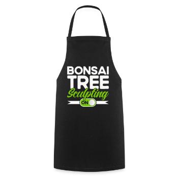 Bonsai Tree Gift Japan Bonsai Garden - Cooking Apron - black - Front - AI Model Male 185 dark (185cm)