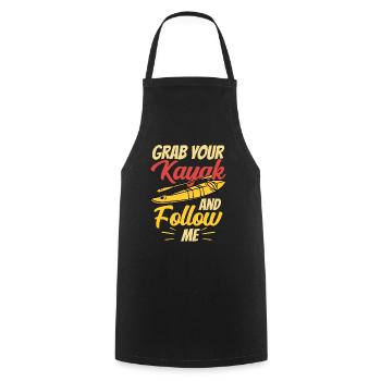 Prenez votre kayak et suivez-moi kayak - Tablier de cuisine - noir - Devant - AI Model Male 185 dark (185cm)
