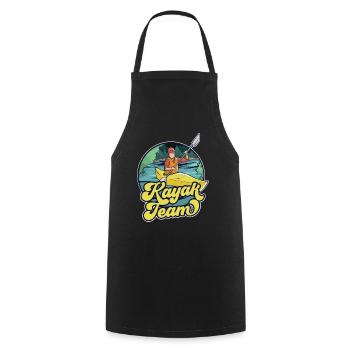 Kayak Team Kayakers Kayaking Kayaking Hobby - Cooking Apron - black - Front - AI Model Male 185 dark (185cm)