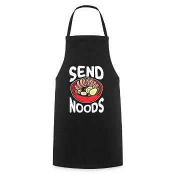 Send Noods Lustige Ramen Nudeln - Kochschürze - Schwarz - Vorne - AI Model Male 185 dark (185cm)