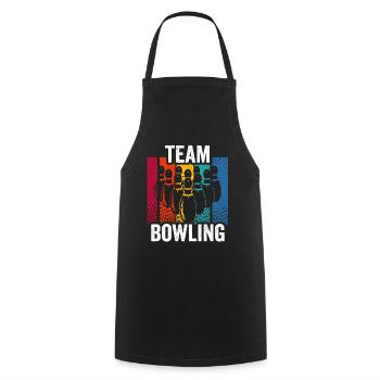 Team Bowling Hobby Mannschaft Bowler - Kochschürze - Schwarz - Vorne - AI Model Male 185 dark (185cm)