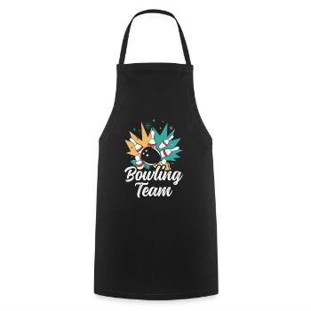 Bowling Team Hobby Bowler Mannschaft - Tablier de cuisine - noir - Devant - AI Model Male 185 dark (185cm)
