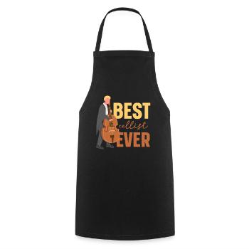 Best cellist of all time Cello cello musician - Cooking Apron - black - Front - AI Model Male 185 dark (185cm)