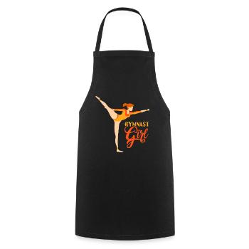 Gymnast Gymnast Girls Gymnastics Gymnastics - Cooking Apron - black - Front - AI Model Male 185 dark (185cm)
