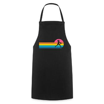 Basketball Women's Basketball Women's Basketball - Cooking Apron - black - Front - AI Model Male 185 dark (185cm)