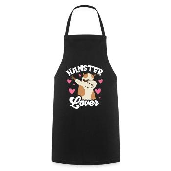 Amoureux du hamster Propriétaire d’animaux Hamster Sweet - Tablier de cuisine - noir - Devant - AI Model Male 185 dark (185cm)