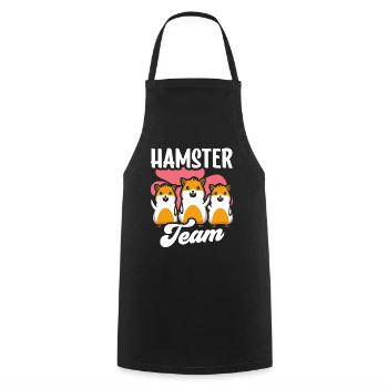 Hamster Team Pet Owner Cute - Cooking Apron - black - Front - AI Model Male 185 dark (185cm)