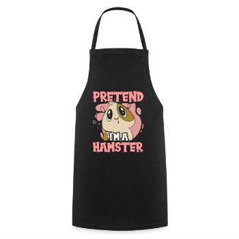 Pretend I'm a hamster pet owner - Cooking Apron - black - Front - AI Model Male 185 dark (185cm)