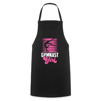 Gymnast Gymnast Girls Gymnastics Gymnastics - Cooking Apron - black - Front - AI Model Male 185 dark (185cm)